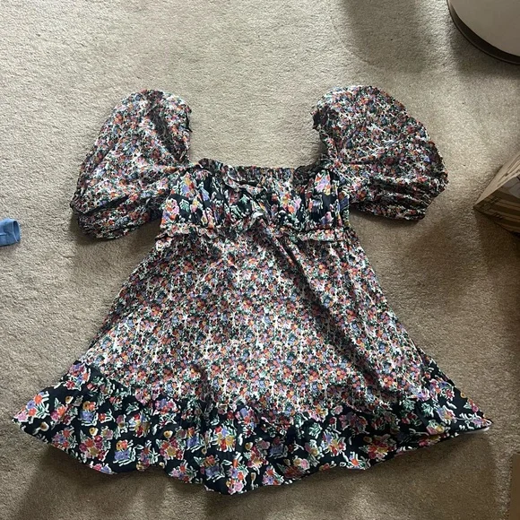 For Love And Lemons Hudson Multicolor Floral Mini Dress - Picture 4 of 7